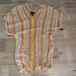 Missoni Multicolor Knit V-Neck Top